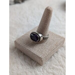 LORI BONN 925 STERLING SILVER AND AMETHYST RING SIZE 7